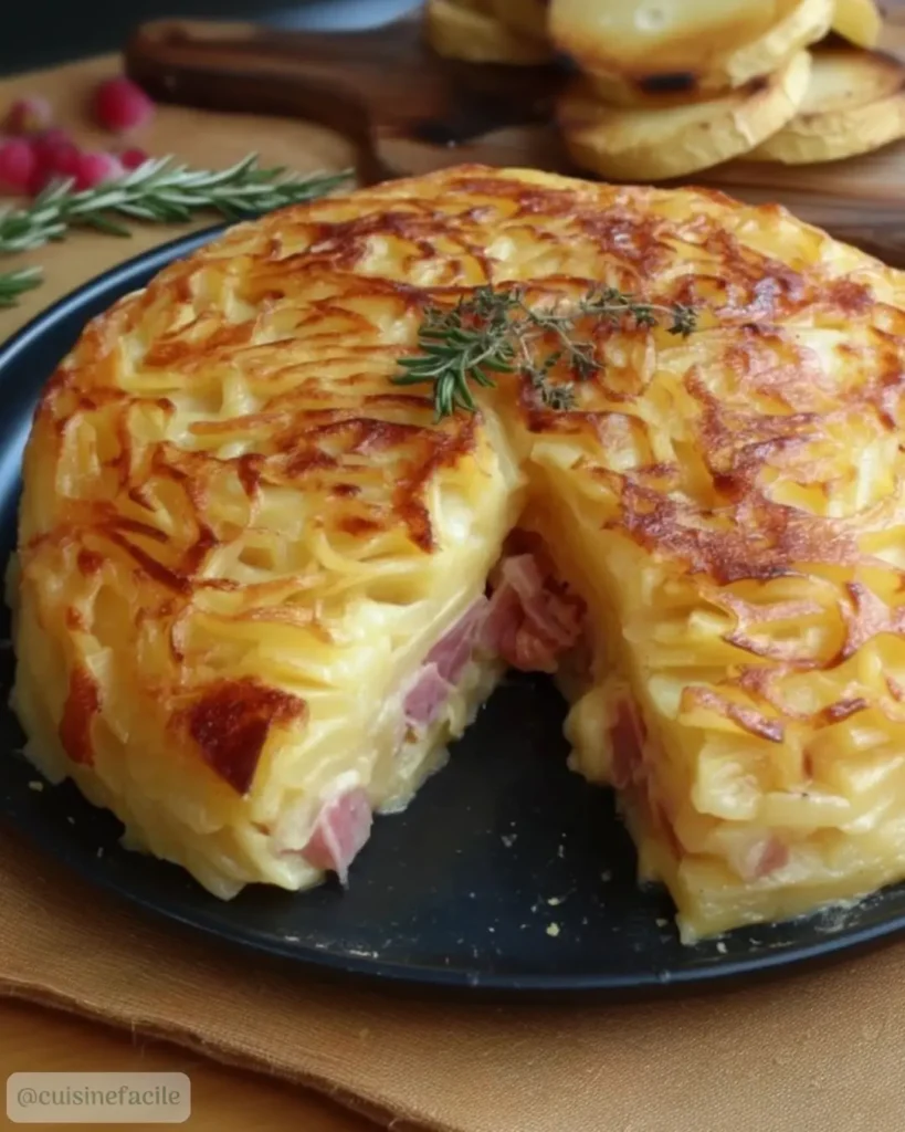 Ingredients Gâteau de Pommes de Terre Farci au Jambon