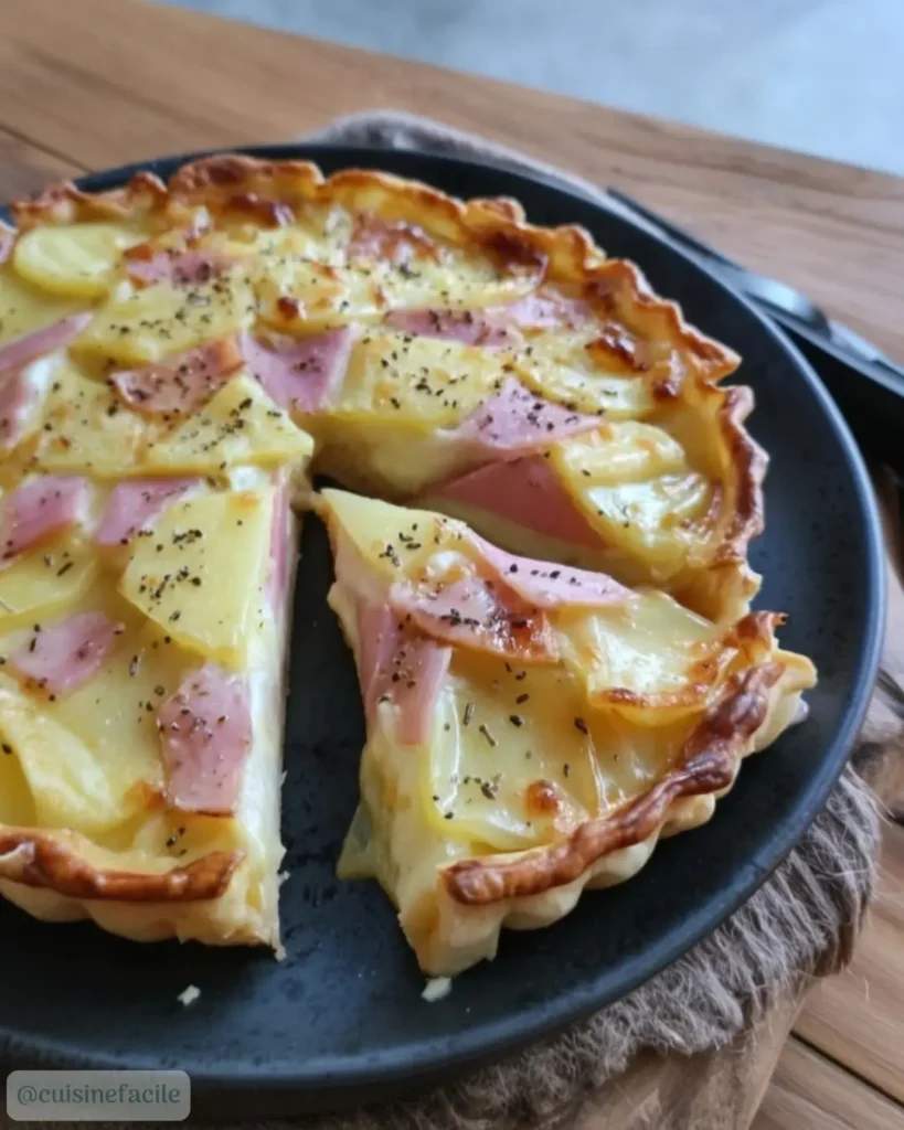Ingrédients de la Tarte Façon Raclette