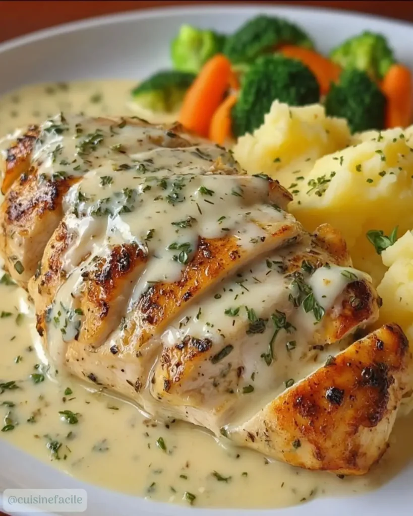 Ingrédients pour Poulet Sauce Boursin à l’Ail