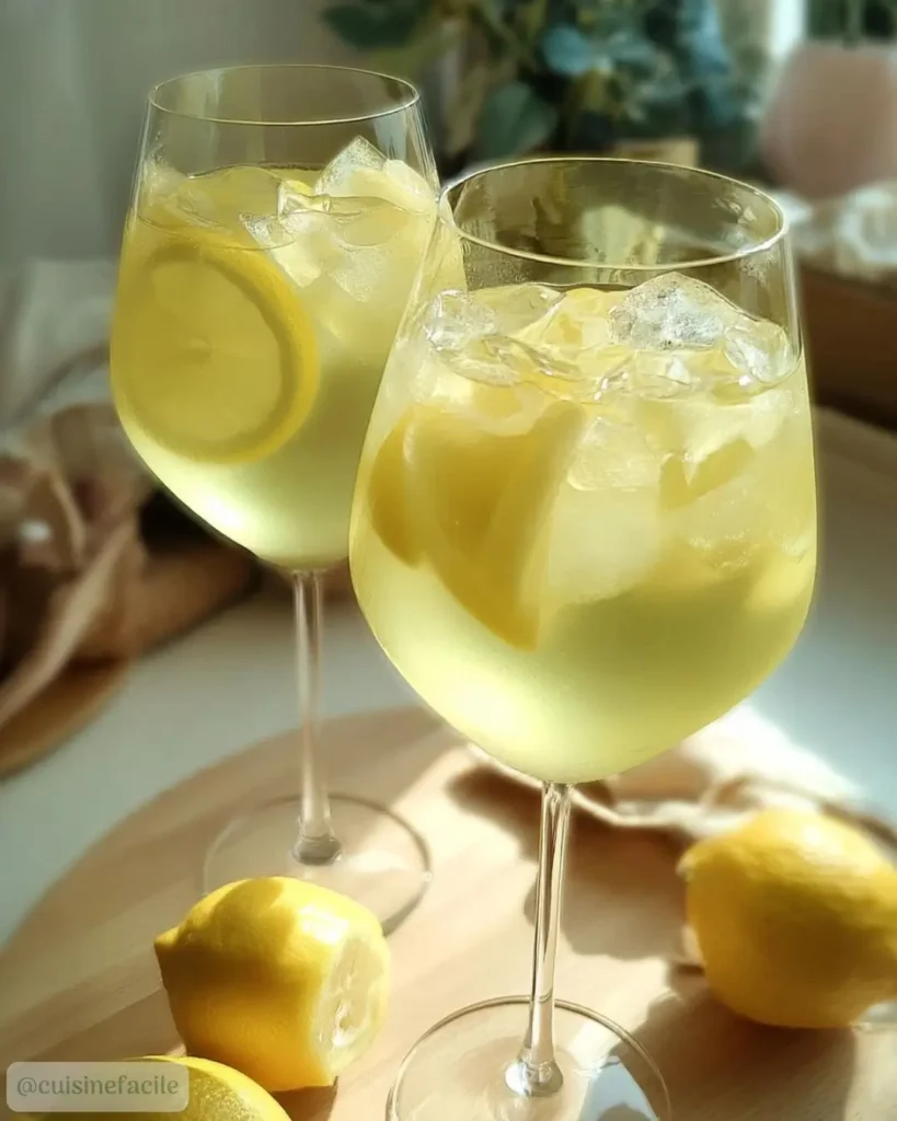 Ingrédients pour le Spritz au Limoncello