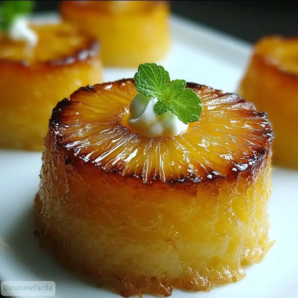 Petits Moelleux Renversés à l'Ananas & Mascarpone