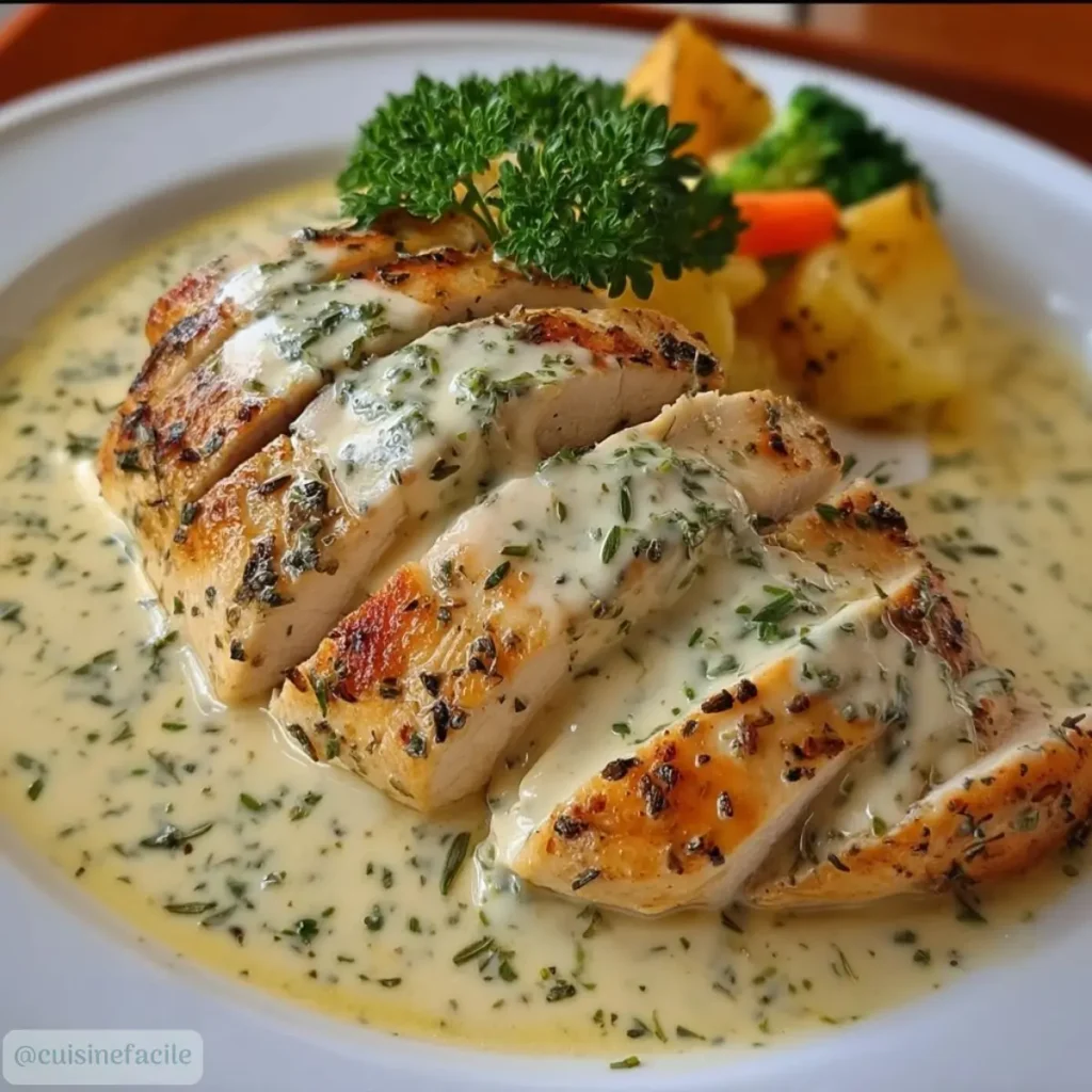 Poulet Sauce Boursin à l’Ail