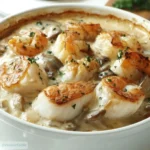 Cassolette de Poissons aux Crevettes et Poireaux