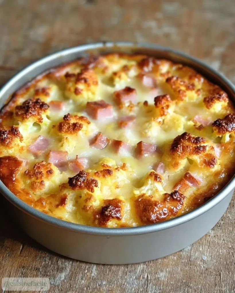 Comment préparer le Clafoutis de Chou-Fleur au Jambon