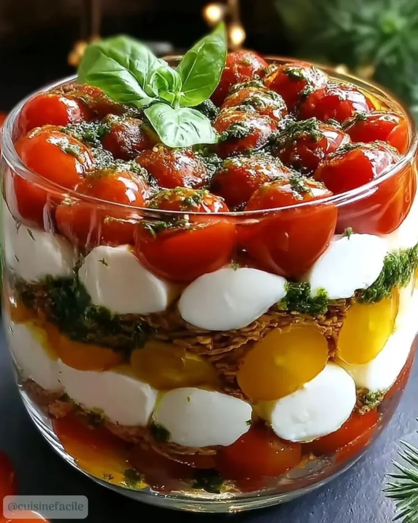 Comment préparer le Tiramisu Salé Tomates & Mozza