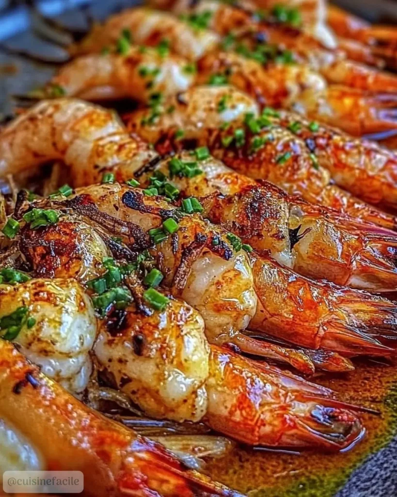 Comment préparer les Gambas Grillées au Beurre d’Ail et Persil