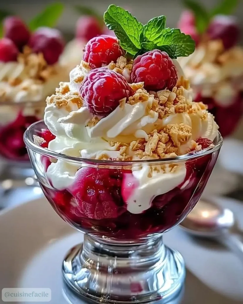 Comment préparer les Verrines Framboise