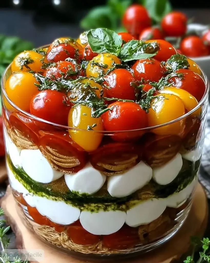 Pourquoi vous allez adorer ce Tiramisu Salé Tomates & Mozza