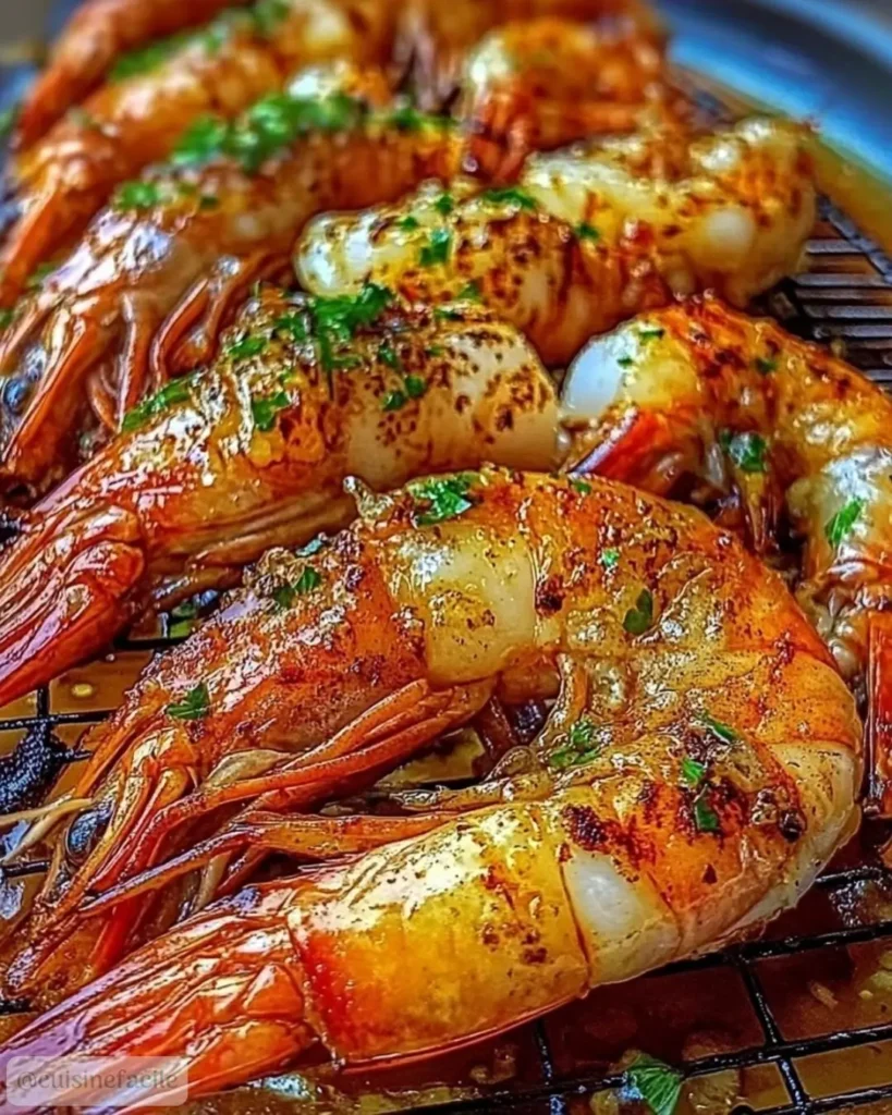 Pourquoi vous allez adorer ces Gambas Grillées au Beurre d’Ail et Persil