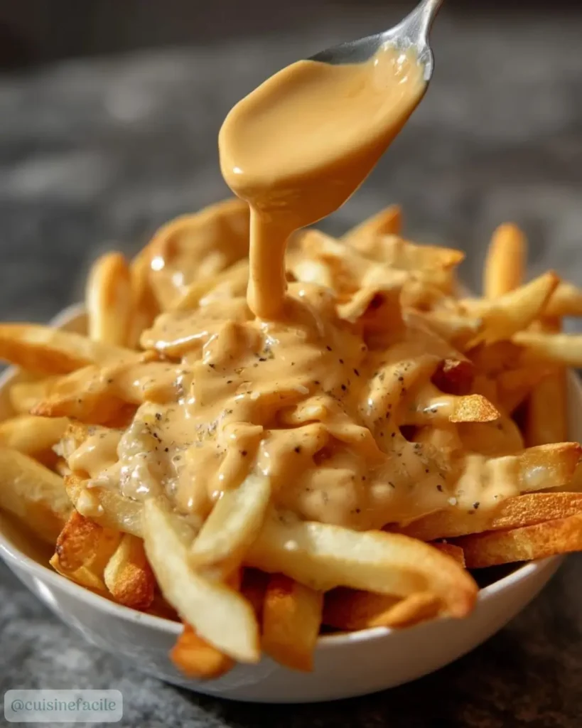 Comment préparer la Sauce au Fromage pour Frites
