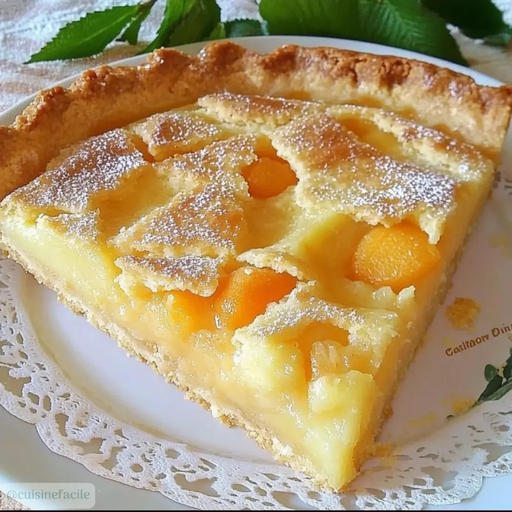 Tarte à l’abricot et aux amandes