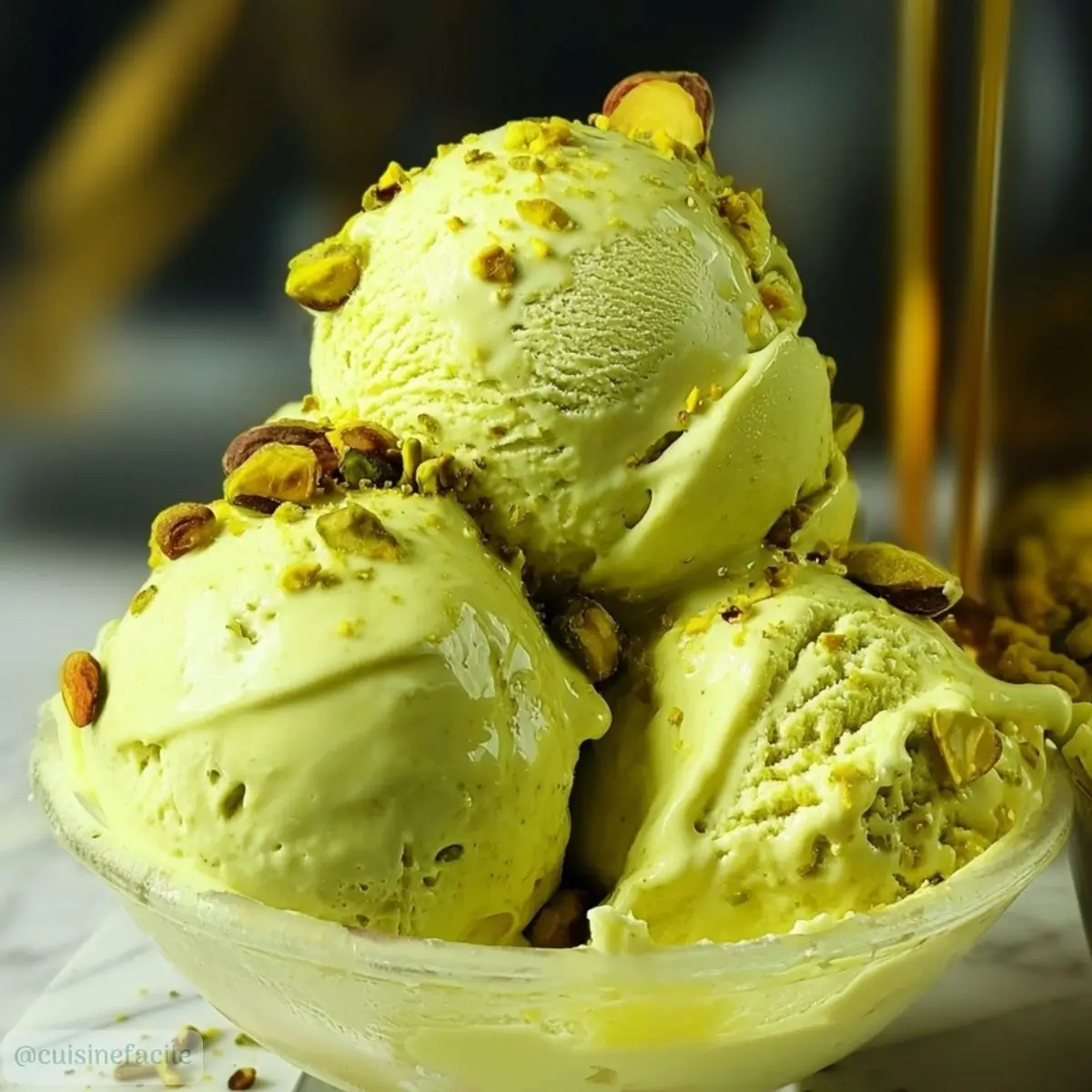 la Glace italienne à la pistache